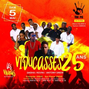 flyer programme soiree 25 ans des vidu